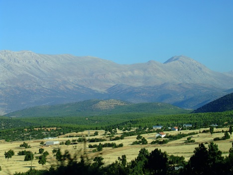 Aegean Mountains in Turkey